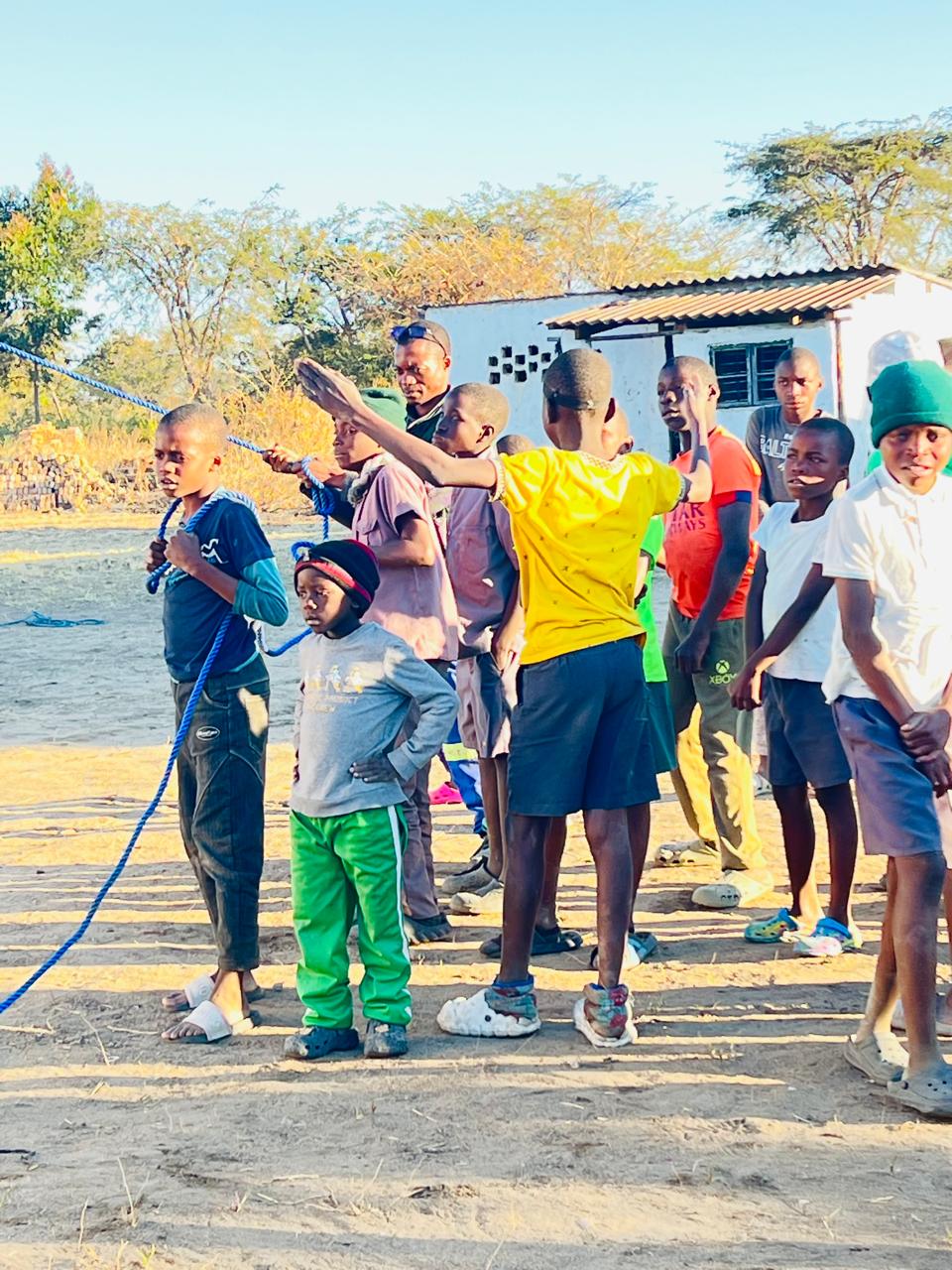 Children participating in community integration activities